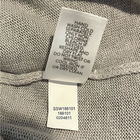 Jjill women’s medium linen 3/4 sleeve tunic cardigan sweater - Picture 3 of 5